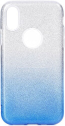 forcell shining back cover case for samsung galaxy a20e clear blue photo