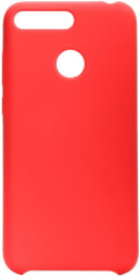 forcell silicone back cover case for huawei y6 2019 with hole red photo