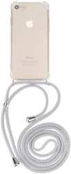 forcell cord neck strap back cover case for apple iphone xr white photo