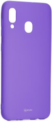 roar colorful jelly back cover case for samsung galaxy a20e purple photo