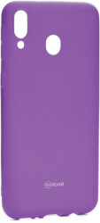 roar colorful jelly back cover case for samsung galaxy m20 purple photo