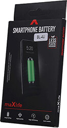 maxlife battery for nokia e66 e75 c5 3120 bl 4u 1250mah photo