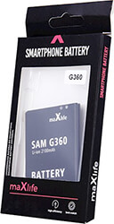 MAXLIFE BATTERY FOR SAMSUNG GALAXY CORE PRIME G360 / EB-BG360BBE 2000MAH