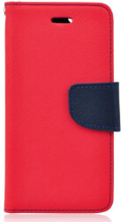 fancy book flip case for samsung note 10 plus red navy photo