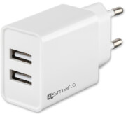 4smarts wall charger voltplug dual 12w white