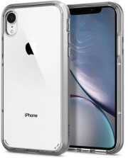 spigen neo hybrid crystal back cover case for apple iphone xr satin silver photo