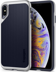 spigen neo hybrid back cover case for apple iphone xs max satin silver photo