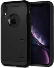 spigen tough armor back cover case for apple iphone xr black photo