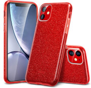 esr makeup glitter back cover case for apple iphone 11 61 red photo
