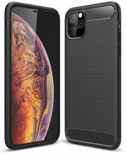 forcell carbon back cover case for apple iphone 11 pro max 65 black photo