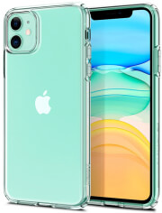 spigen liquid crystal back cover case for apple iphone 11 61 transparent photo