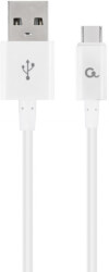 cablexpert cc usb2p amcm 1m w type c charging and data cable 1m white photo