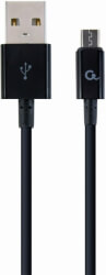 cablexpert cc usb2p ammbm 1m micro usb charging and data cable 1m black photo