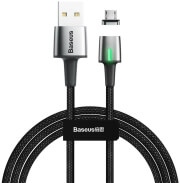 baseus cable zinc magnetic micro usb 15a 2m black photo