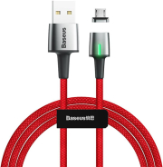 baseus cable zinc magnetic micro usb 15a 2m red photo