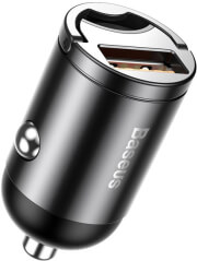 baseus car charger tiny star mini qc 30 1xusb 30w grey photo