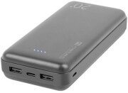 extreme media npb 1512 trevi 2x usb a 1x usb c powerbank 20000mah black photo