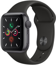 apple watch mwv82 series 5 40mm gps space grey aluminum case with black sport band photo