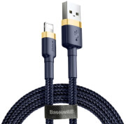 baseus cafule cable usb for lightning 24a 1m gold blue photo