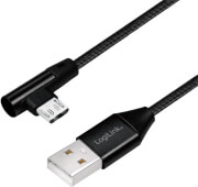 logilink cu0142 usb 20 to micro usb 90 angled male 1m photo