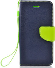 fancy book flip case for xiaomi redmi 8 navy lime photo