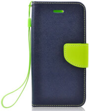 fancy book flip case for xiaomi redmi note 5a navy lime photo