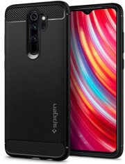 spigen rugged armor for xiaomi redmi note 8 pro matte black photo