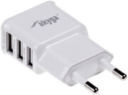 akyga ak ch 05 usb universal travel charger 240v 3100ma 3xusb white photo