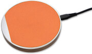 4smarts select wireless fast charger ligno 10w silver orange photo