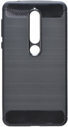 forcell carbon back cover case for nokia 42 black photo