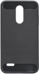 forcell carbon back cover case for lg k50s black photo