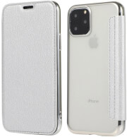 forcell electro book flip case for samsung a50 silver photo