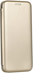 forcell book elegance flip case for samsung s20 gold photo