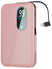 forever core power bank 5000 mah lightning cable rose gold photo