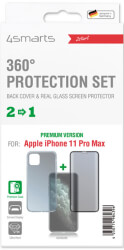 4smarts 360 premium protection set with colour frame glass for apple iphone 11 pro max black photo