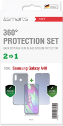 4smarts 360 protection set limited cover for samsung galaxy a40 clear photo