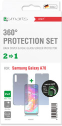 4smarts 360 protection set limited cover for samsung galaxy a70 clear photo