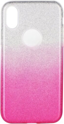 forcell shining back cover case for huawei p40 lite clear pink photo