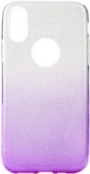 forcell shining back cover case for huawei p40 lite transparent violet photo