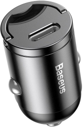 baseus tiny star pps car charger type c 30w fast charging grey photo