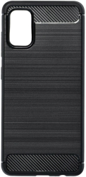 forcell carbon back cover case for samsung galaxy a41 black photo