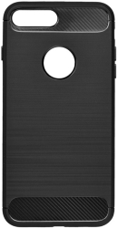 forcell carbon back cover case for iphone se 2020 black photo