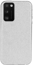 forcell shining back cover case for samsung galaxy a41 silver photo