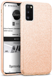forcell shining back cover case for samsung galaxy a41 gold photo