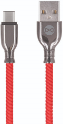 forever tornado usb type c cable 1m 3a red photo