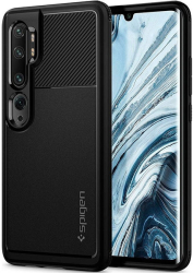 spigen rugged armor back cover case for xiaomi mi note 10 10 pro matte black photo