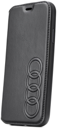 original audi leather folio case au tpufcip8 tt d1 bk for apple iphone 8 black photo