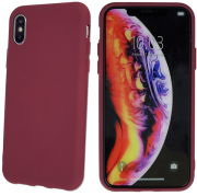 silicon back cover case for samsung a21s burgundy photo