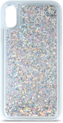 liquid sparkle tpu back cover case for samsung a21s silver photo