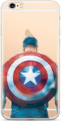 back cover case with licence for huawei y6p marvel captain america 002 photo